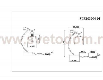 Настольная лампа St luce SLE103904-01 LIADA