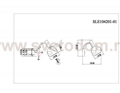 Светильник настенный St luce SLE104201-01 BALCHINO