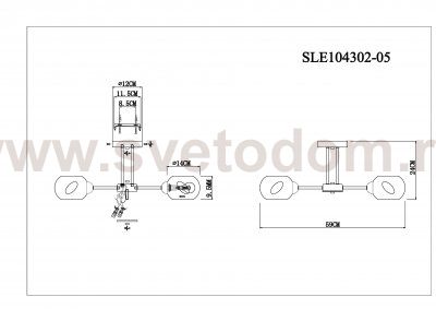 Люстра потолочная St luce SLE104302-05 LANTA