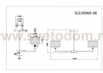 Люстра подвесная St luce SLE105003-08 BELGE