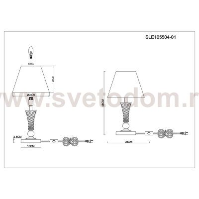 Настольная лампа St luce SLE105504-01 REIMO