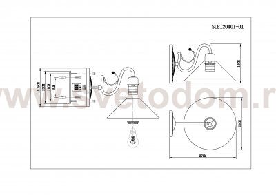 Светильник настенный St luce SLE120401-01 CIOLLA