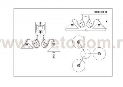 Люстра потолочная St luce SLE120402-03 CIOLLA