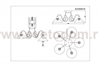 Люстра потолочная St luce SLE120402-05 CIOLLA