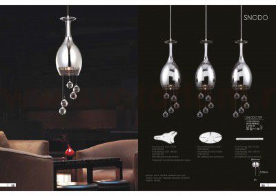 Светильник подвесной Crystal Lux SNODO SP1 (3000/201)