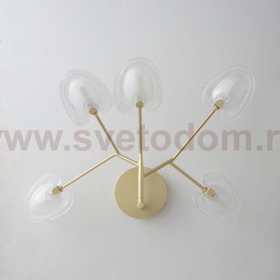 Светильник настенный бра Crystallux SOLE AP5 GOLD SOLE