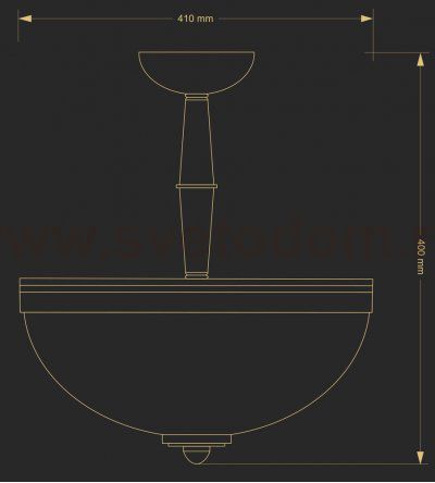 Потолочный светильник Kutek SORRENTO SOR-PL-3(P)