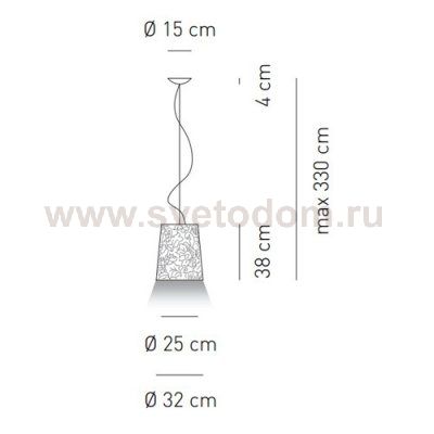 Подвесной светильник Axo Light SP DAMASCO 032 Axo