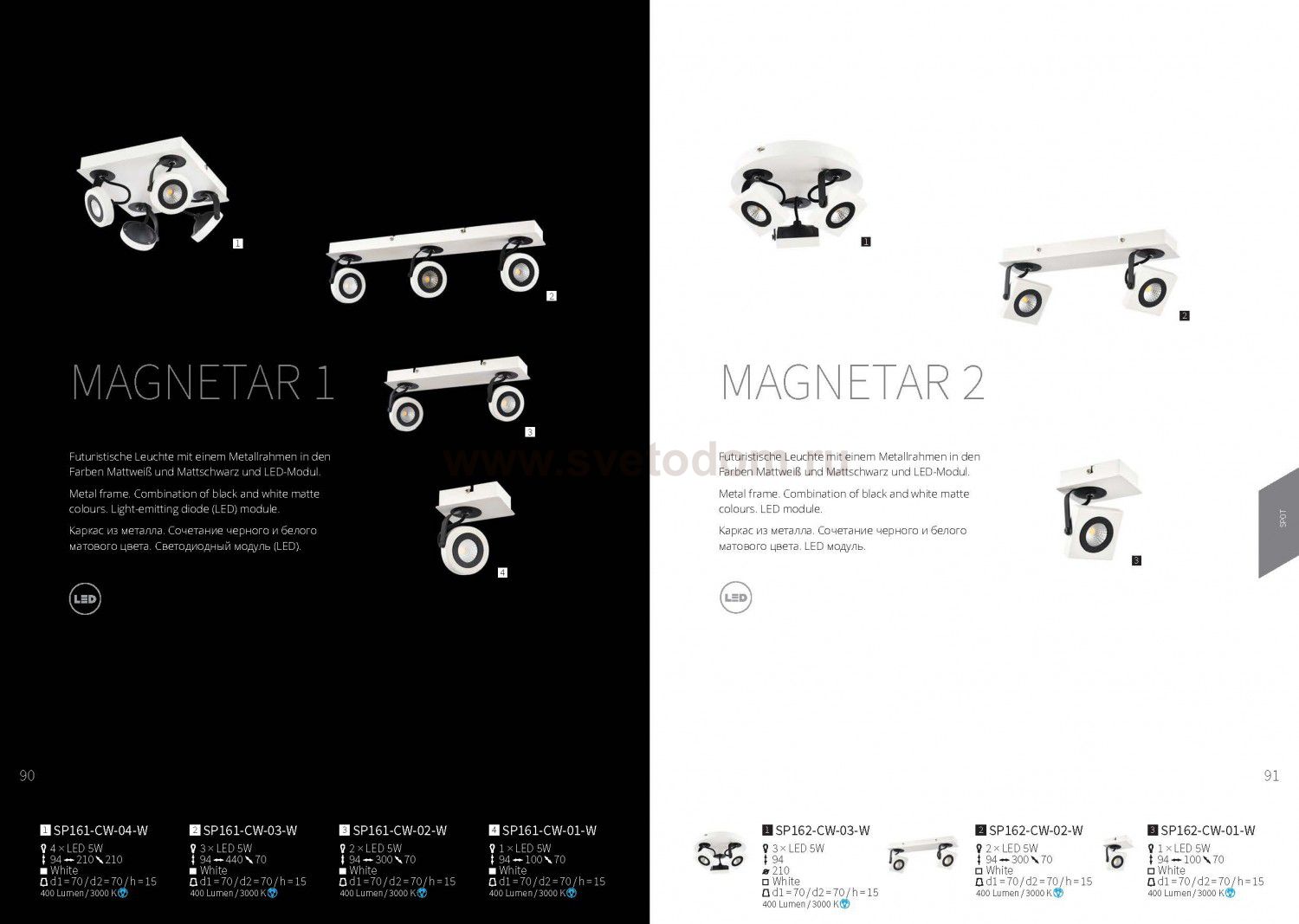 Спот Maytoni SP161-CW-01-W Magnetar 1