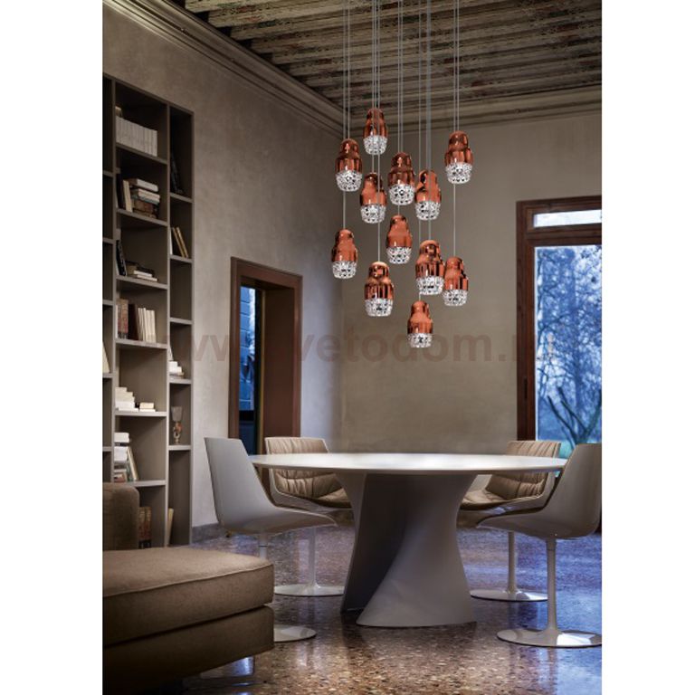 Подвесной светильник Axo Light SPFEDO12BRBCGU1 Fedora