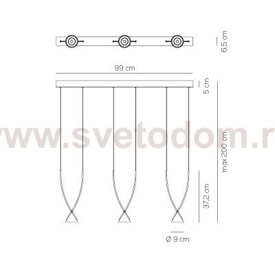 Подвесной светильник Axo Light SPJEWE03NENELED