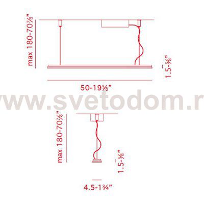 Подвесной светильник Axo Light SPLEDGEXCRCRLED