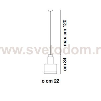 Подвесной светильник Medea SP 2 smoky Vistosi