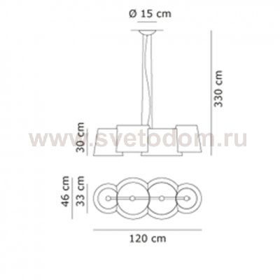 Подвесной светильник Axo Light SPMEL115BCXXE27 Melting