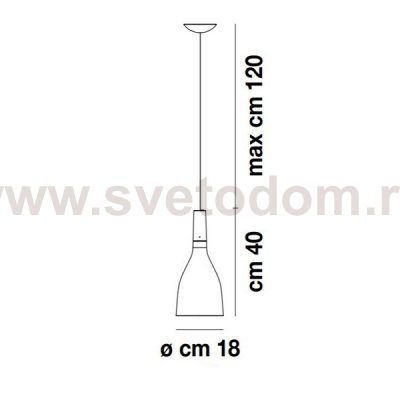 Подвесной светильник Vistosi SPSCINTCRBR