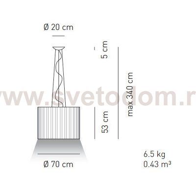 Подвесной светильник Axo Light SPSKR070E27 NE BC