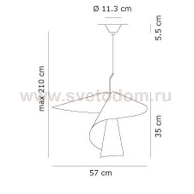 Подвесной светильник Axo Light SPSPIRYXBCXXE27 Spiry