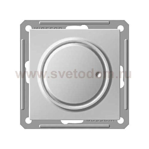 WESSEN 59 Матовый хром Светорегулятор поворотно-нажимной 600Вт, для л/н и г/л на 230В (SR-5S2-5-86)