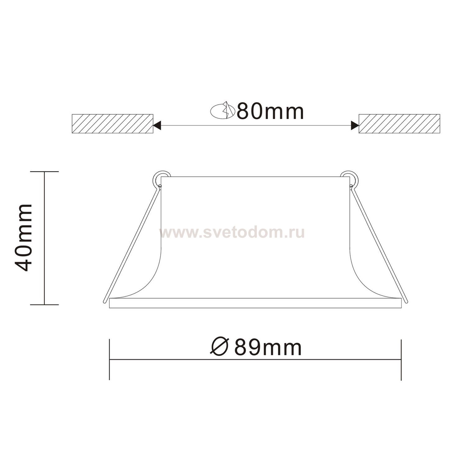 Встраиваемый светильник St luce ST200.408.01 BARRA