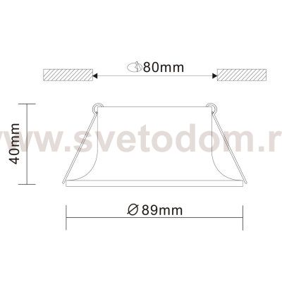 Встраиваемый светильник St luce ST201.408.01 NOBARRA