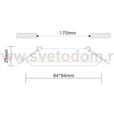 Встраиваемый светильник St luce ST204.408.01 QUOSIS
