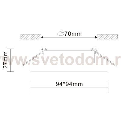 Встраиваемый светильник St luce ST205.518.01 GERA