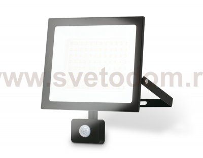 Прожектор светодиодный с датчиком движения Ambrella ST8118 BK черный IP65 LED 6500K 100W 208*178*31