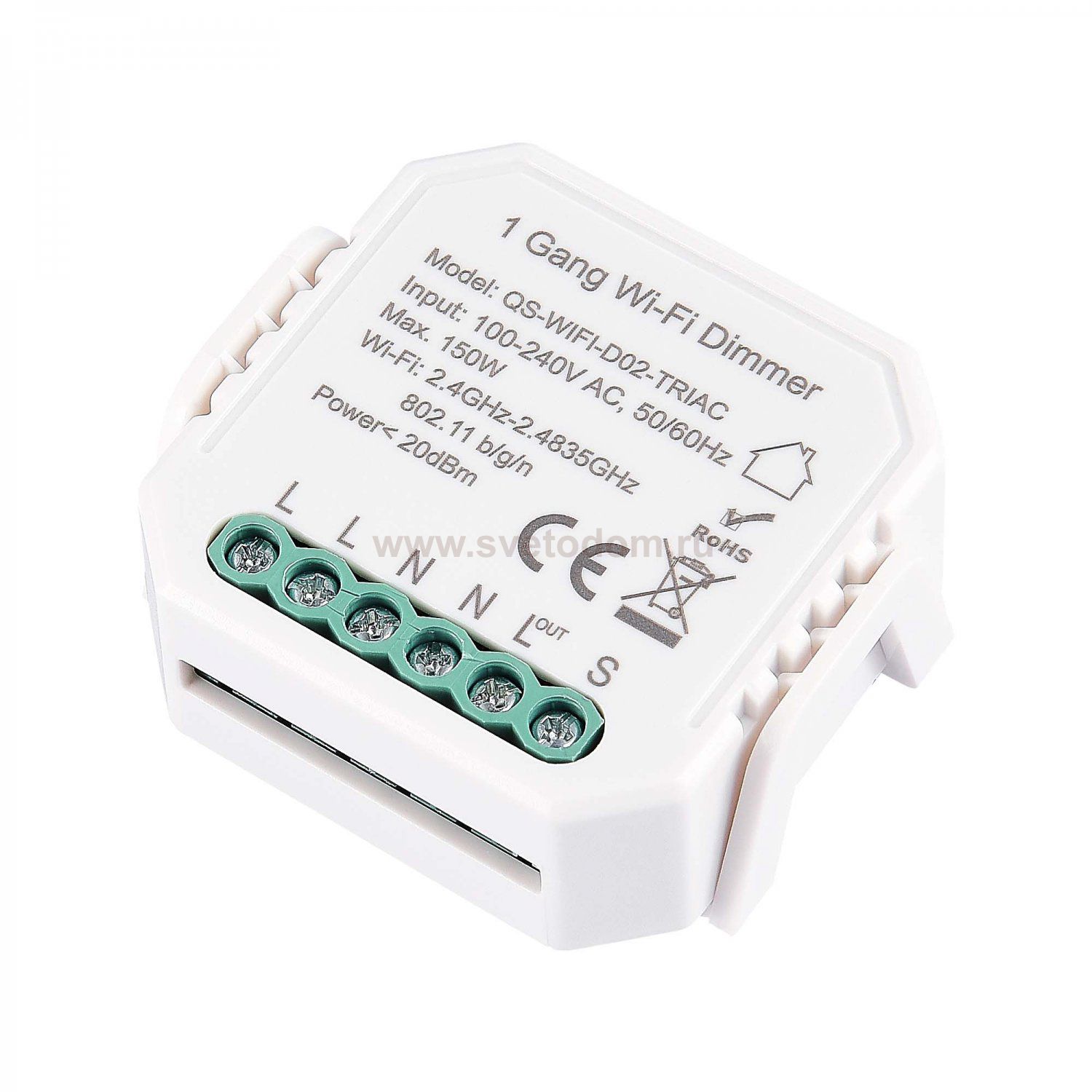 WIFI диммируемое реле 1 канал St luce ST9000.500.01CDIM ST9000