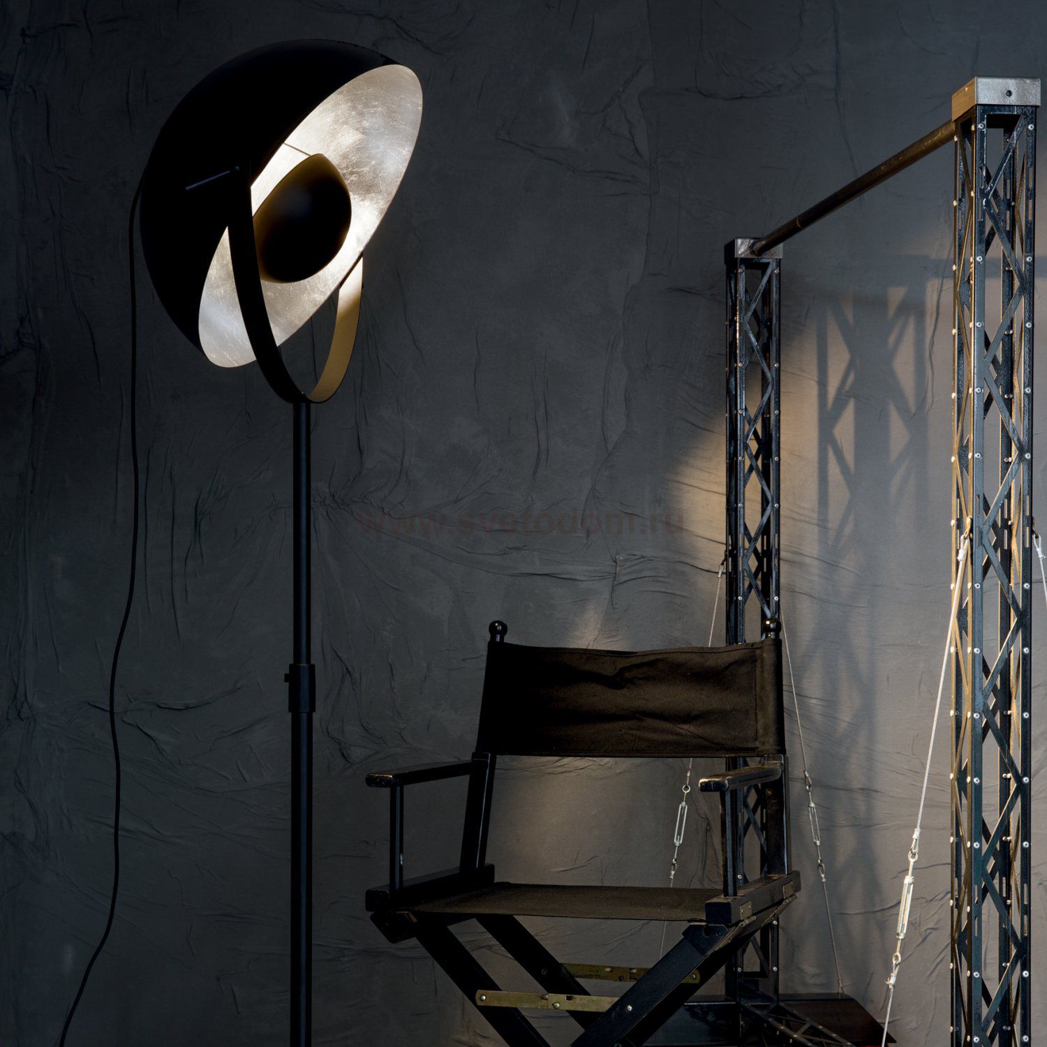 Ideal Lux STAGE PT1 BIG FOGLIA ARGENTO Торшер