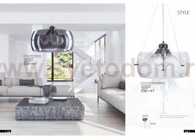 Светильник подвесной Crystal Lux STYLE SP5 TRANSPARENT (3091/205)
