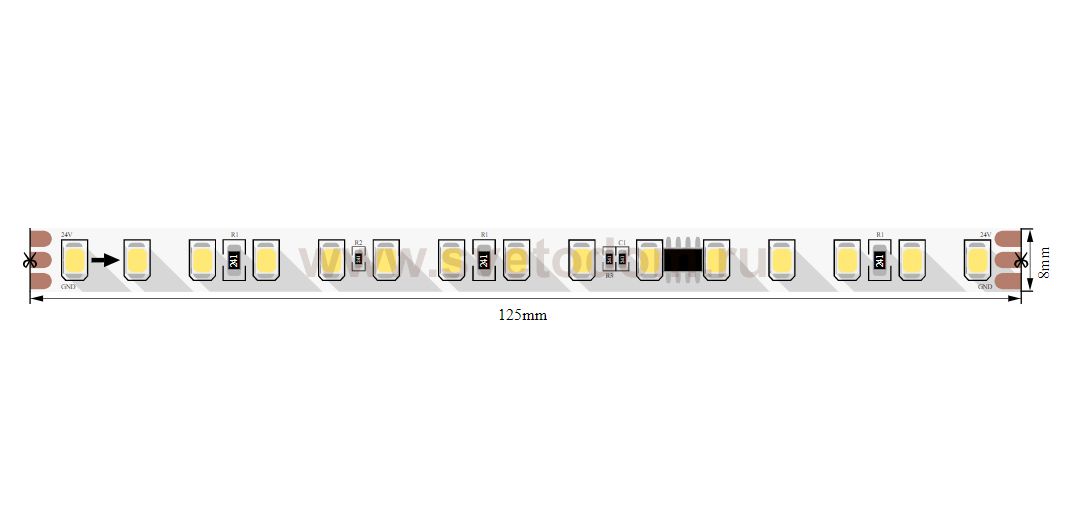 Лента светодиодная SWG SWG2120 SWG2120-24-11-NW-SPI-M