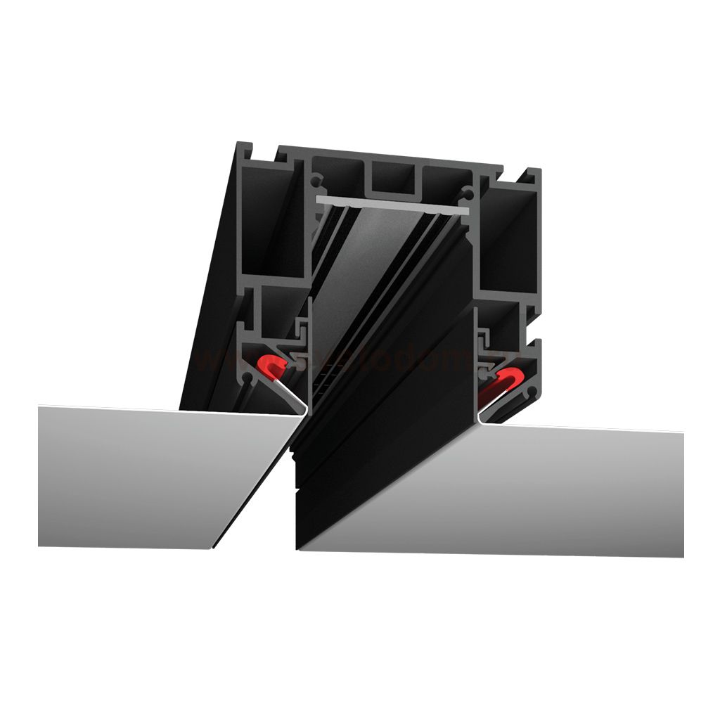 Трек SY низковольтный встраиваемый в натяжной потолок без провода питания, черный SY-601201-CL-2-BL SY-601201-CL-2-BL-CAR