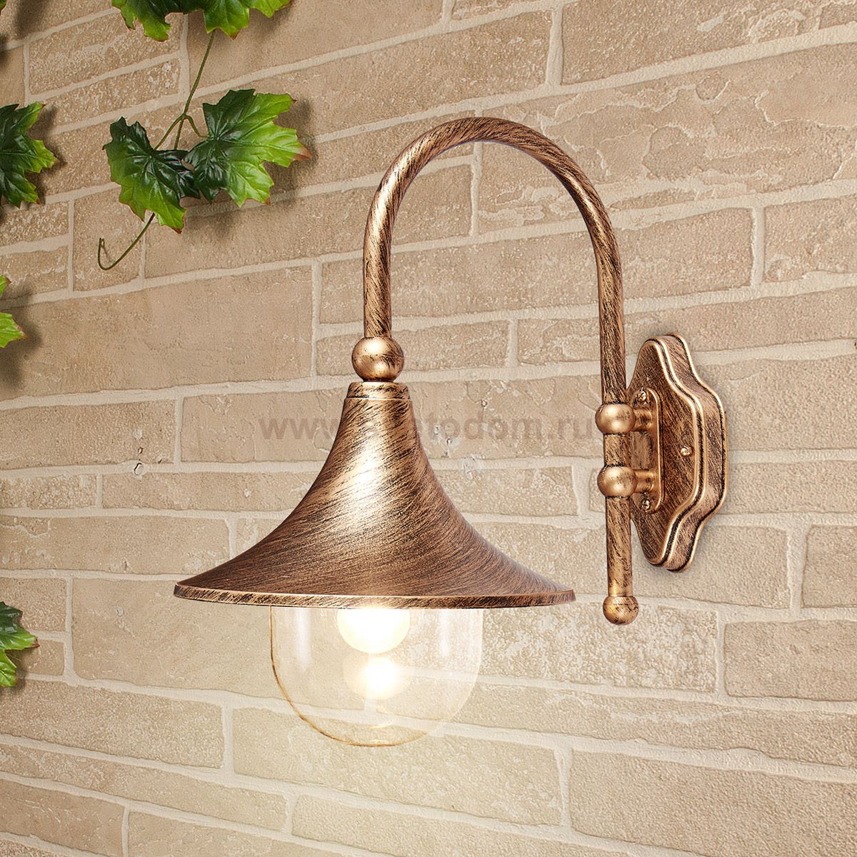 Настенный светильник Elektrostandard Saga D черное золото (GL 1020D)