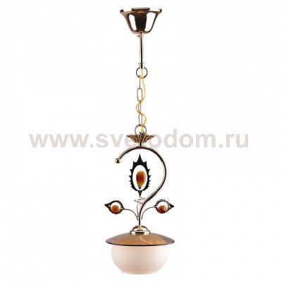 Светильник подвесной Salta-CL60E27*1FGD металл, стекло E14*60W*1