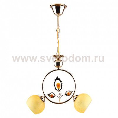 Светильник подвесной Salta-CL60E27*2FGD металл, стекло E14*60W*2