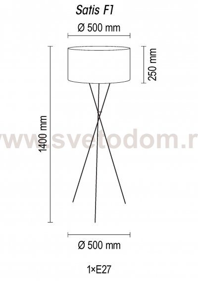Напольный светильник Satis F1 12 02g