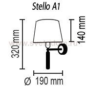 Настенный светильник Stello A1 10 01g