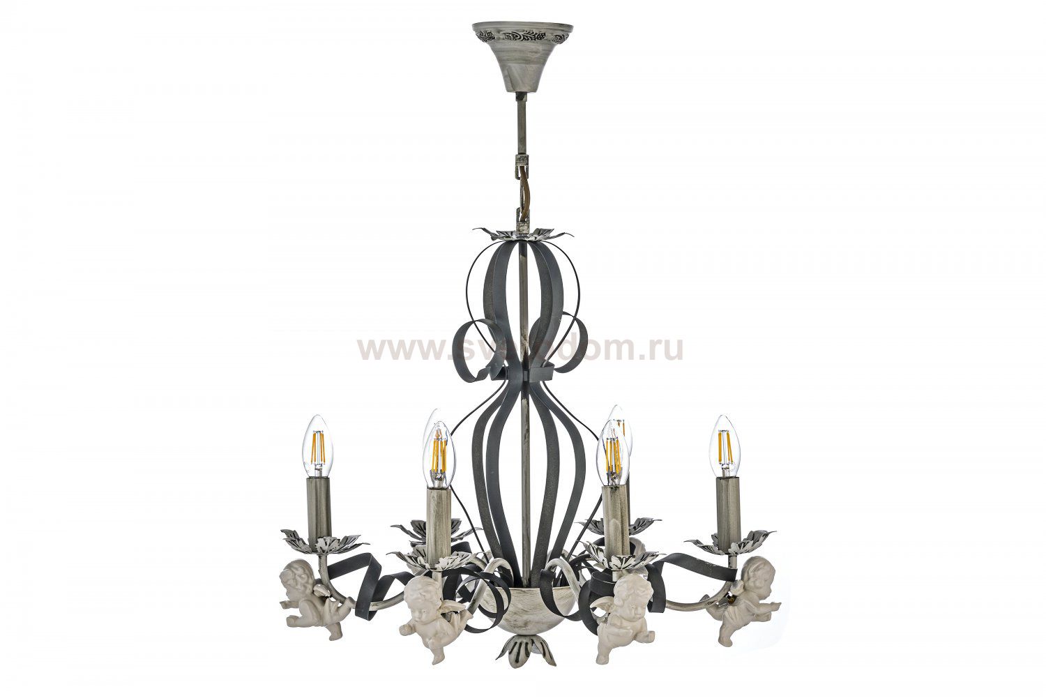 Подвесная люстра с ангелами Arti Lampadari Surano E 1.1.6 S