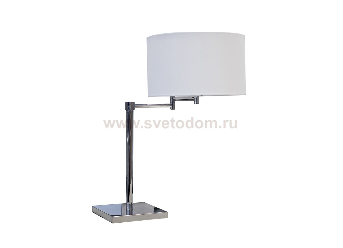 Donolux Настольная лампа, абажур белого цвета, диам 25 см, выс 55 см, 1хЕ27 40W, цвет арматуры сатин