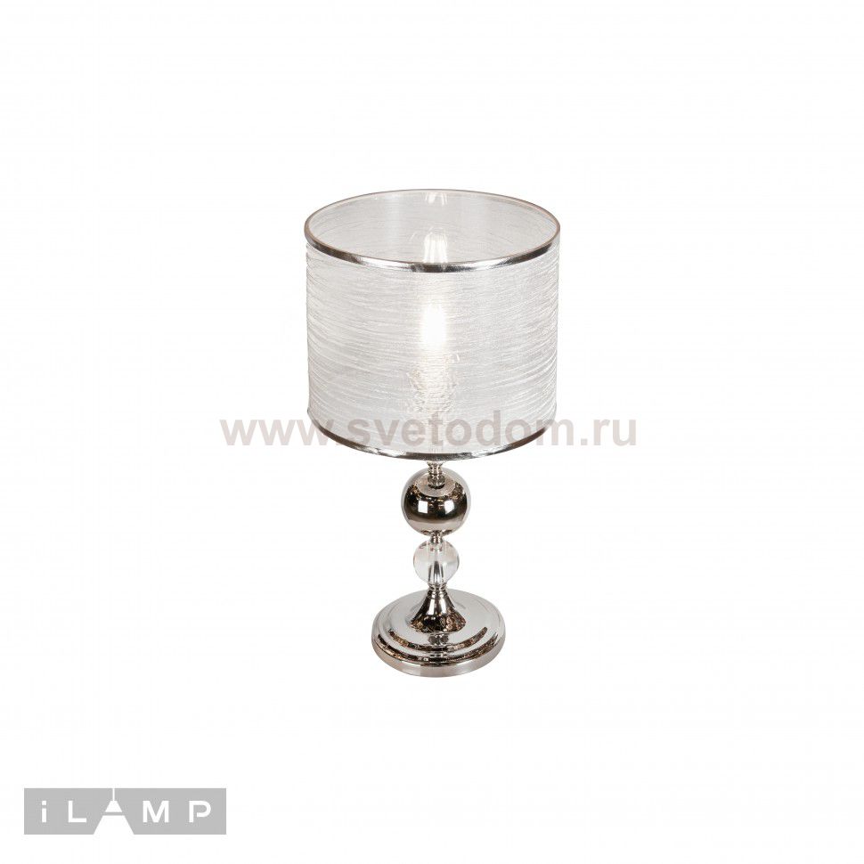 Настольная лампа iLamp Chelsea T2400-1 Nickel