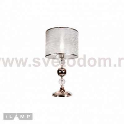 Настольная лампа iLamp Chelsea T2400-1 Nickel