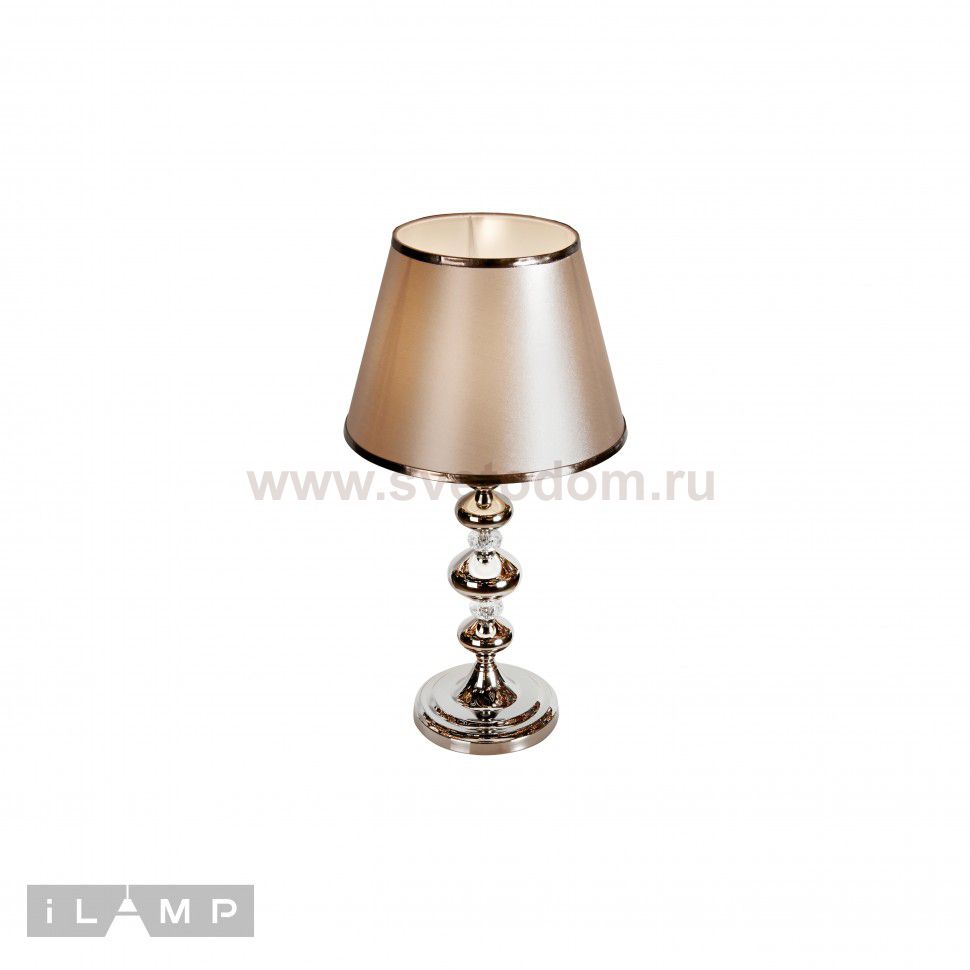 Настольная лампа iLamp Brooklyn T2401-1 Nickel