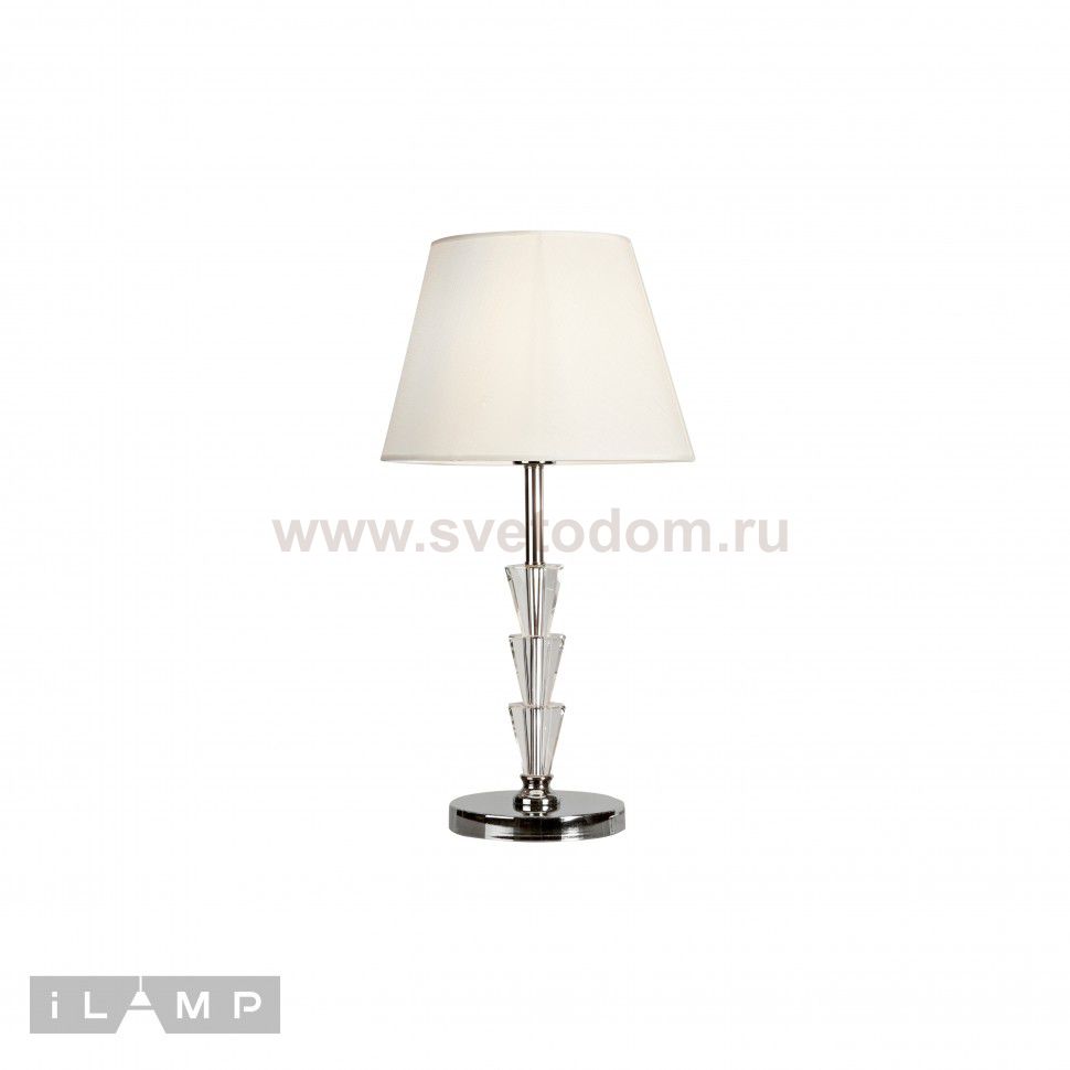 Настольная лампа iLamp Alesti T2424-1 Nickel
