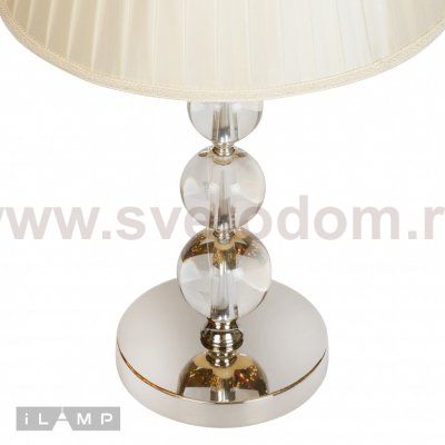 Настольная лампа iLamp Armonia T2510-1 Никель+беж