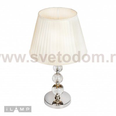 Настольная лампа iLamp Armonia T2510-1 Никель+беж