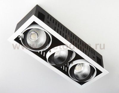 Светильник карданный Ambrella T813 BK/CH 3*12W 4200K CARDANO
