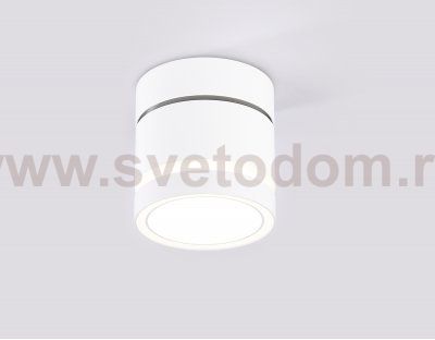 Накладной поворотный точечный светильник GX53 Ambrella TA1444 WH/FR белый/белый матовый GX53 max 12W D85*90