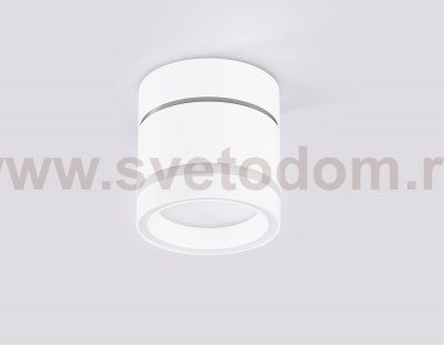 Накладной поворотный точечный светильник GX53 Ambrella TA1444 WH/FR белый/белый матовый GX53 max 12W D85*90