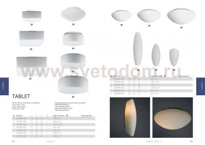 Плафон стекло белый круглый 250*95мм Arte Lamp A7925AP-1 Tablet