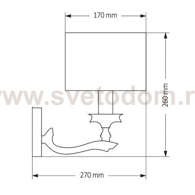 Бра KUTEK MOOD TIVOLI TIV-K-1 (P) 